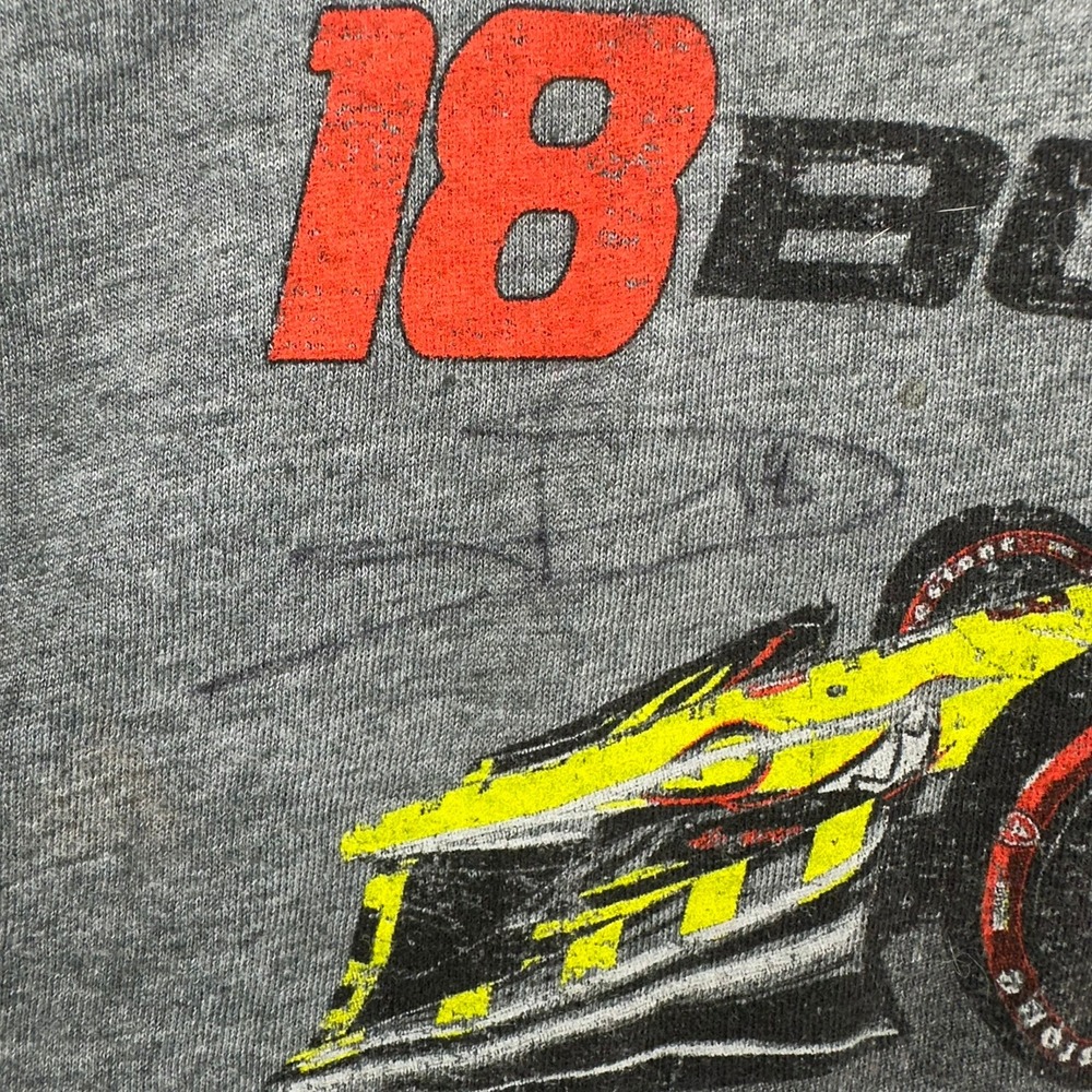 Authentic SIGNED Sebastien Bourdais 18 Racing Gray T-Shirt SZ M‎